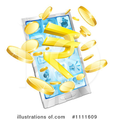Royalty-Free (RF) Cell Phone Clipart Illustration by AtStockIllustration - Stock Sample #1111609
