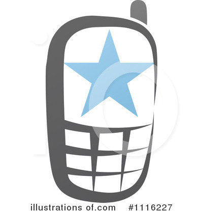 Royalty-Free (RF) Cell Phone Clipart Illustration by elena - Stock Sample #1116227