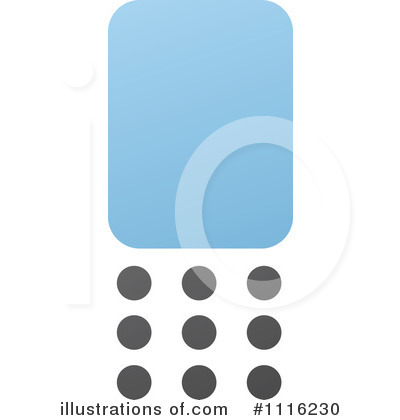 Royalty-Free (RF) Cell Phone Clipart Illustration by elena - Stock Sample #1116230
