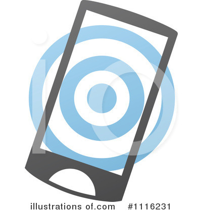 Royalty-Free (RF) Cell Phone Clipart Illustration by elena - Stock Sample #1116231