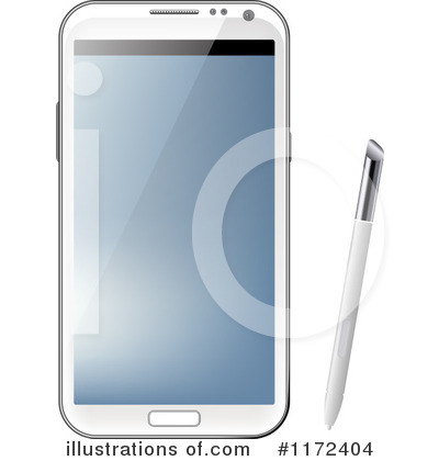 Royalty-Free (RF) Cell Phone Clipart Illustration by vectorace - Stock Sample #1172404