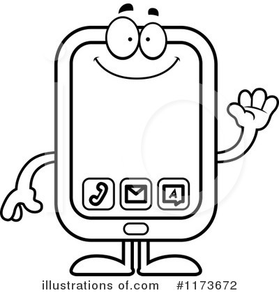 Cell Phone Clipart #1173672 by Cory Thoman