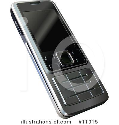 Royalty-Free (RF) Cell Phone Clipart Illustration by AtStockIllustration - Stock Sample #11915