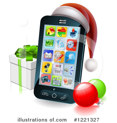 Royalty-Free (RF) Cell Phone Clipart Illustration by AtStockIllustration - Stock Sample #1221327