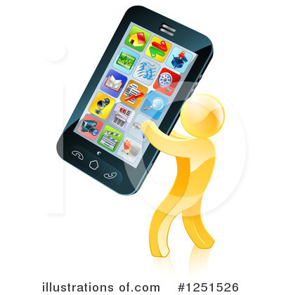 Cellphone Clipart #1251526 by AtStockIllustration