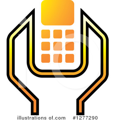 Royalty-Free (RF) Cell Phone Clipart Illustration by Lal Perera - Stock Sample #1277290