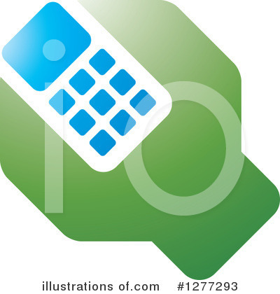 Royalty-Free (RF) Cell Phone Clipart Illustration by Lal Perera - Stock Sample #1277293