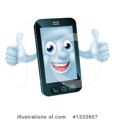 Royalty-Free (RF) Cell Phone Clipart Illustration by AtStockIllustration - Stock Sample #1333607