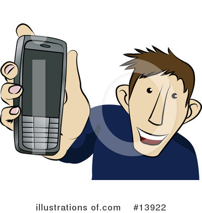 Royalty-Free (RF) Cell Phone Clipart Illustration by AtStockIllustration - Stock Sample #13922