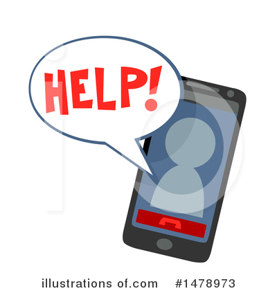 Royalty-Free (RF) Cell Phone Clipart Illustration by BNP Design Studio - Stock Sample #1478973