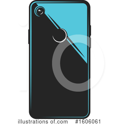Royalty-Free (RF) Cell Phone Clipart Illustration by Vector Tradition SM - Stock Sample #1606061