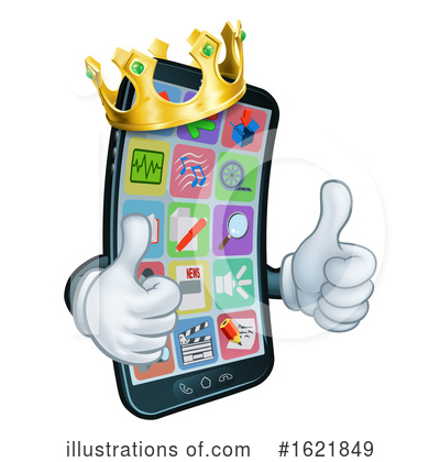 Royalty-Free (RF) Cell Phone Clipart Illustration by AtStockIllustration - Stock Sample #1621849