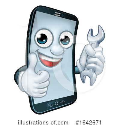 Royalty-Free (RF) Cell Phone Clipart Illustration by AtStockIllustration - Stock Sample #1642671
