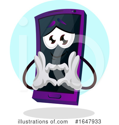 Royalty-Free (RF) Cell Phone Clipart Illustration by Morphart Creations - Stock Sample #1647933