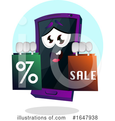 Royalty-Free (RF) Cell Phone Clipart Illustration by Morphart Creations - Stock Sample #1647938