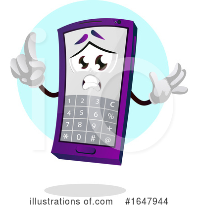 Royalty-Free (RF) Cell Phone Clipart Illustration by Morphart Creations - Stock Sample #1647944