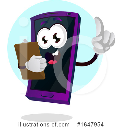 Royalty-Free (RF) Cell Phone Clipart Illustration by Morphart Creations - Stock Sample #1647954