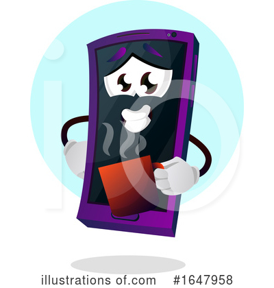 Royalty-Free (RF) Cell Phone Clipart Illustration by Morphart Creations - Stock Sample #1647958