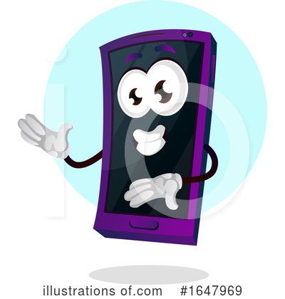 Royalty-Free (RF) Cell Phone Clipart Illustration by Morphart Creations - Stock Sample #1647969