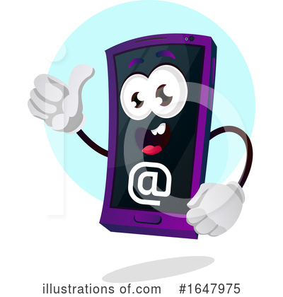 Royalty-Free (RF) Cell Phone Clipart Illustration by Morphart Creations - Stock Sample #1647975