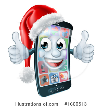 Royalty-Free (RF) Cell Phone Clipart Illustration by AtStockIllustration - Stock Sample #1660513