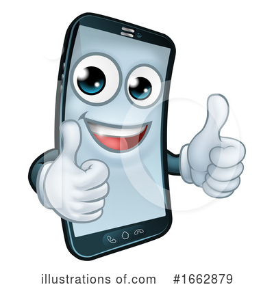 Royalty-Free (RF) Cell Phone Clipart Illustration by AtStockIllustration - Stock Sample #1662879