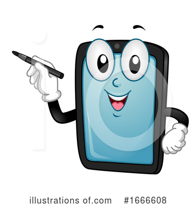 Royalty-Free (RF) Cell Phone Clipart Illustration by BNP Design Studio - Stock Sample #1666608