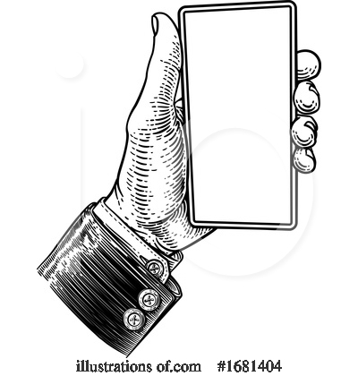 Royalty-Free (RF) Cell Phone Clipart Illustration by AtStockIllustration - Stock Sample #1681404