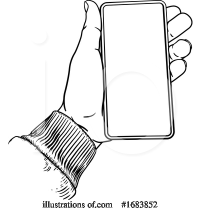 Royalty-Free (RF) Cell Phone Clipart Illustration by AtStockIllustration - Stock Sample #1683852