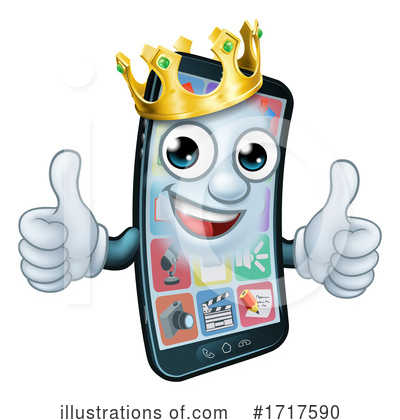 Royalty-Free (RF) Cell Phone Clipart Illustration by AtStockIllustration - Stock Sample #1717590