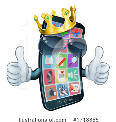 Royalty-Free (RF) Cell Phone Clipart Illustration by AtStockIllustration - Stock Sample #1718855