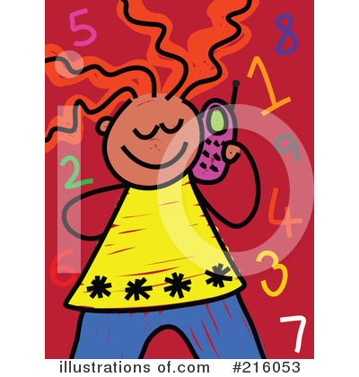 Royalty-Free (RF) Cell Phone Clipart Illustration by Prawny - Stock Sample #216053