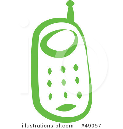 Royalty-Free (RF) Cell Phone Clipart Illustration by Prawny - Stock Sample #49057