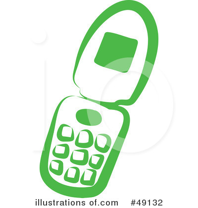 Royalty-Free (RF) Cell Phone Clipart Illustration by Prawny - Stock Sample #49132
