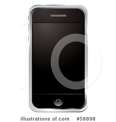 Royalty-Free (RF) Cell Phone Clipart Illustration by michaeltravers - Stock Sample #58898