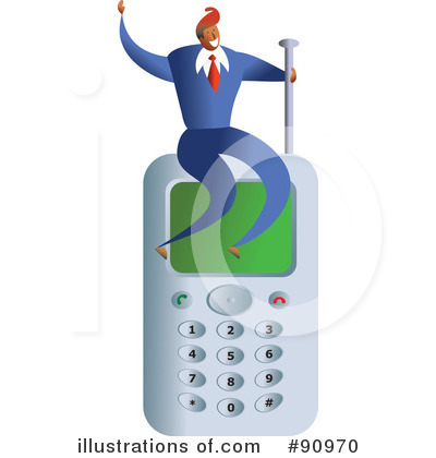 Royalty-Free (RF) Cell Phone Clipart Illustration by Prawny - Stock Sample #90970