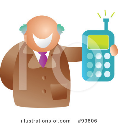 Royalty-Free (RF) Cell Phone Clipart Illustration by Prawny - Stock Sample #99806