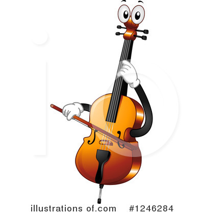 Royalty-Free (RF) Cello Clipart Illustration by BNP Design Studio - Stock Sample #1246284