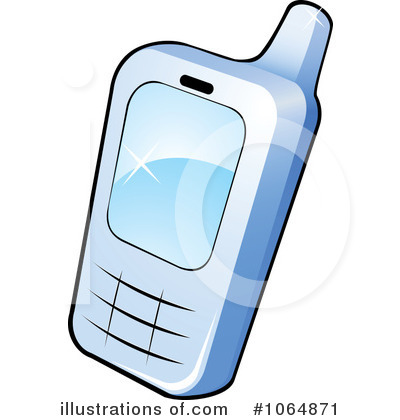 Royalty-Free (RF) Cellphone Clipart Illustration by Vector Tradition SM - Stock Sample #1064871
