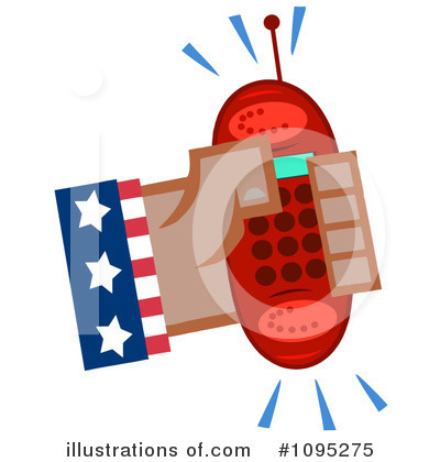 Royalty-Free (RF) Cellphone Clipart Illustration by Hit Toon - Stock Sample #1095275
