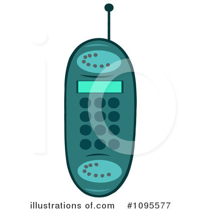 Royalty-Free (RF) Cellphone Clipart Illustration by Hit Toon - Stock Sample #1095577