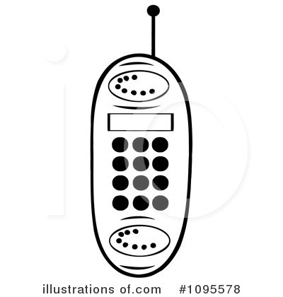 Royalty-Free (RF) Cellphone Clipart Illustration by Hit Toon - Stock Sample #1095578