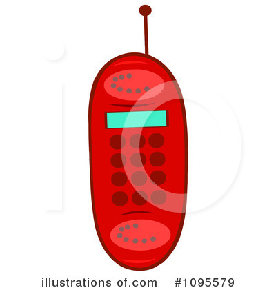 Royalty-Free (RF) Cellphone Clipart Illustration by Hit Toon - Stock Sample #1095579