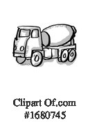 Cement Mixer Clipart #1680745 by patrimonio