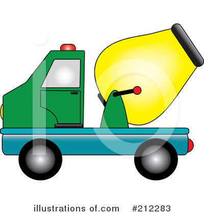Royalty-Free (RF) Cement Truck Clipart Illustration by Pams Clipart - Stock Sample #212283