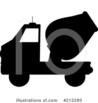 Royalty-Free (RF) Cement Truck Clipart Illustration by Pams Clipart - Stock Sample #212285