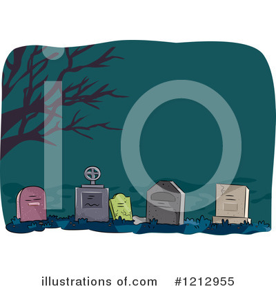 Royalty-Free (RF) Cemetery Clipart Illustration by BNP Design Studio - Stock Sample #1212955