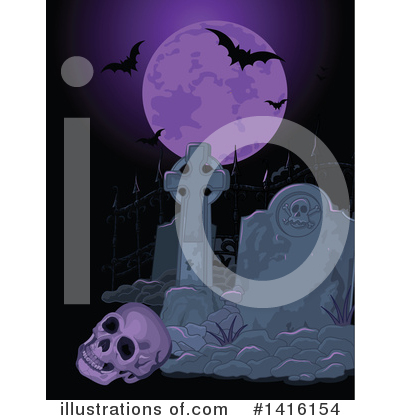 Royalty-Free (RF) Cemetery Clipart Illustration by Pushkin - Stock Sample #1416154