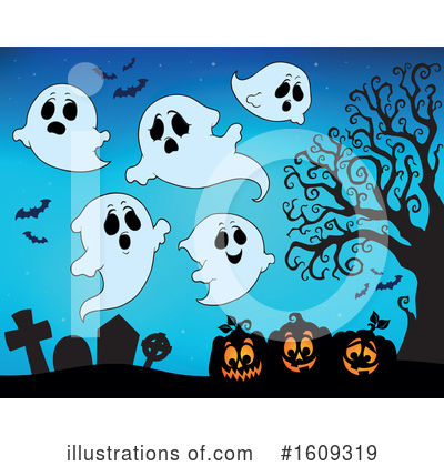 Royalty-Free (RF) Cemetery Clipart Illustration by visekart - Stock Sample #1609319