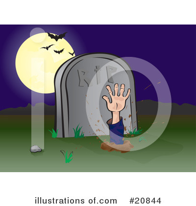 Royalty-Free (RF) Cemetery Clipart Illustration by Paulo Resende - Stock Sample #20844